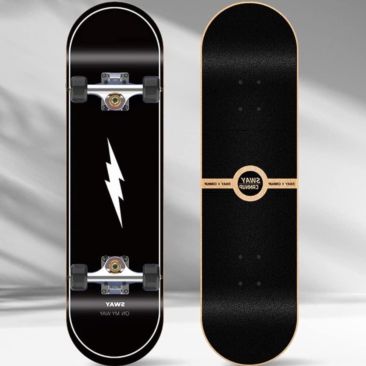 Skateboard Deck - Compleet Skateboard - Street Tricks - 7 Laags Esdoorn - 79x20.5cm - Patroon #6 Skateonderdeel kopen online