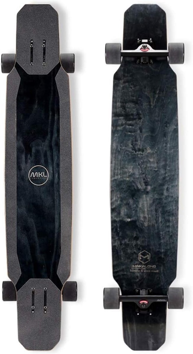 skateboard deck dance board cruisen en dansen esdoorn en bamboe 46 5 inch zwart