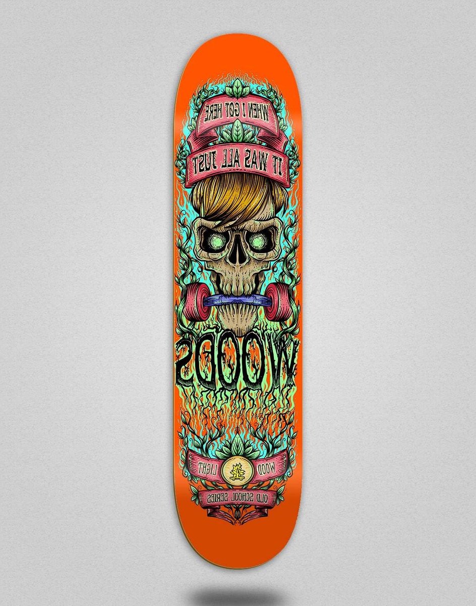 Skateboard Deck - Houten Plank - Street Tricks - Hoge Kwaliteit - 8.5 inch - Oranje Skateonderdeel kopen online