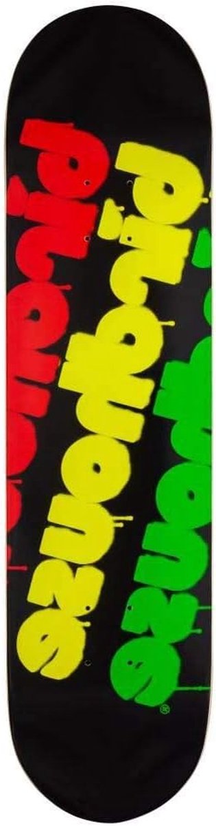 Skateboard Deck - Plank - Street Tricks - Triple Stack Graphic - 8 inch Breed - Rasta Skateonderdeel kopen online