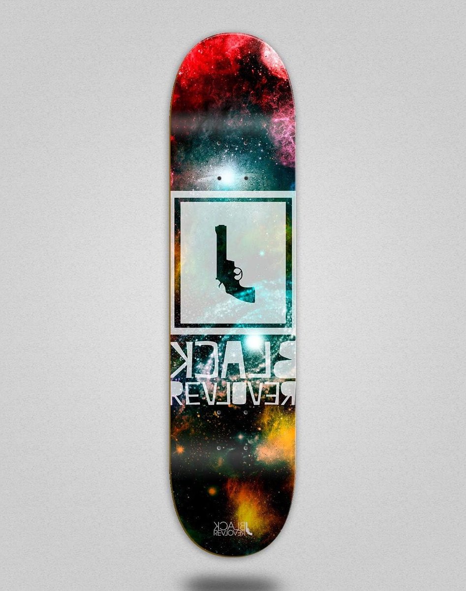 Skateboard Deck - Plank - Street Tricks - Vierkant Ontwerp - 8.5 Inch - Zwart Skateonderdeel kopen online