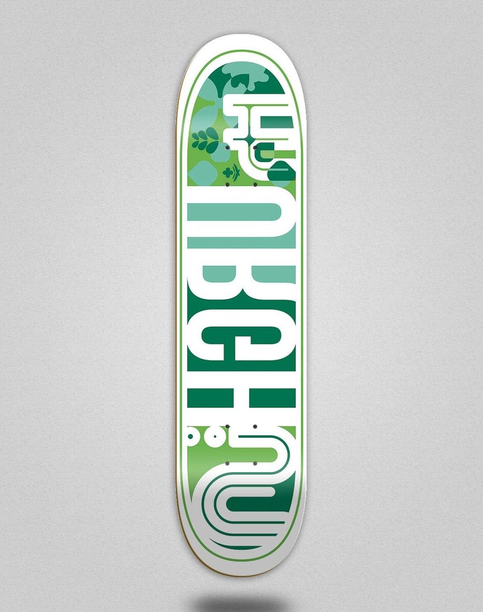 Skateboard Deck - Tabla Skateboard - Street Skateboarding - Duurzaam Ontwerp - 8.25 Inch - Wit Groen Skateonderdeel kopen online