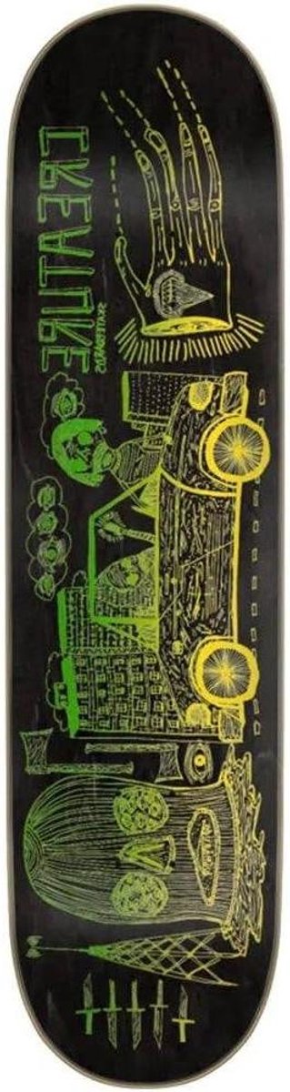 Skateboard Dek - Esdoornhout Dek - Street Skate - 7 Laags Constructie - 8 x 31.8 Inch - Zwart Groen Skateonderdeel kopen online