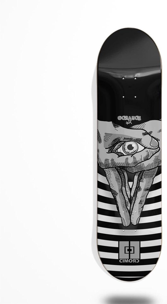 Skateboard Dek - Houten Plank - Street Skate Tricks - Icon Stamp Design - 8.5 Inch - Grijs Skateonderdeel kopen online