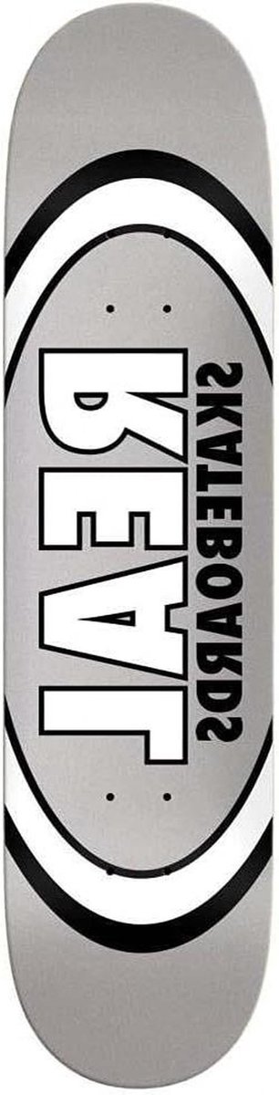 Skateboard Dek - Ovaal Deck - Street Skate - Canadese Esdoorn - 7.7 inch Breed - Zilver Skateonderdeel kopen online