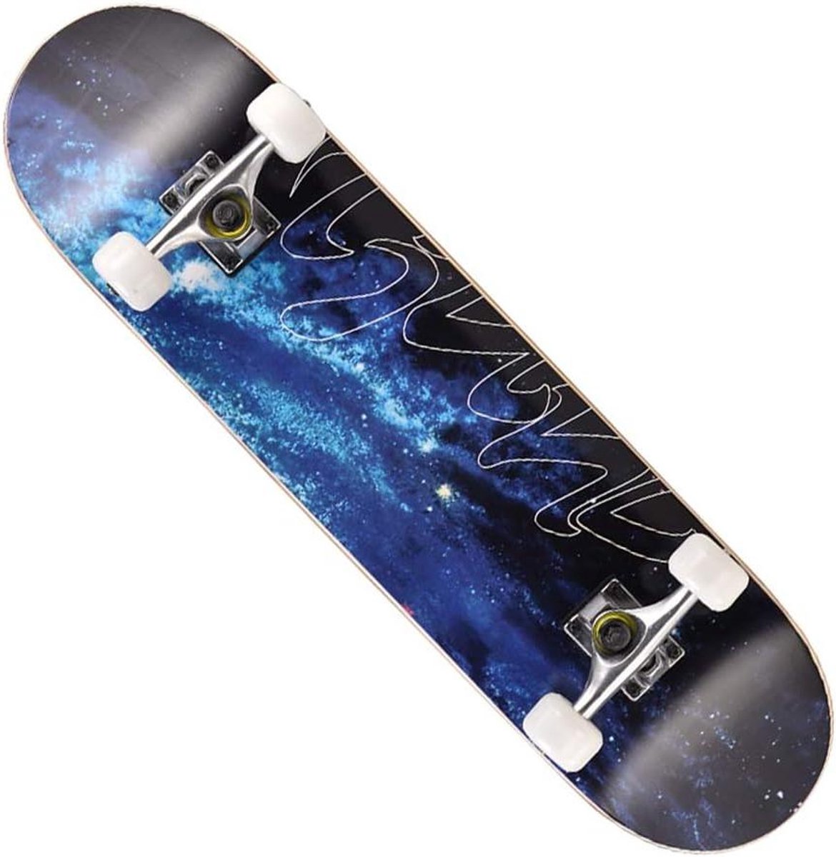 skateboard kinderen compleet skateboard buitensporten dubbele kick concave 31 inch blauw