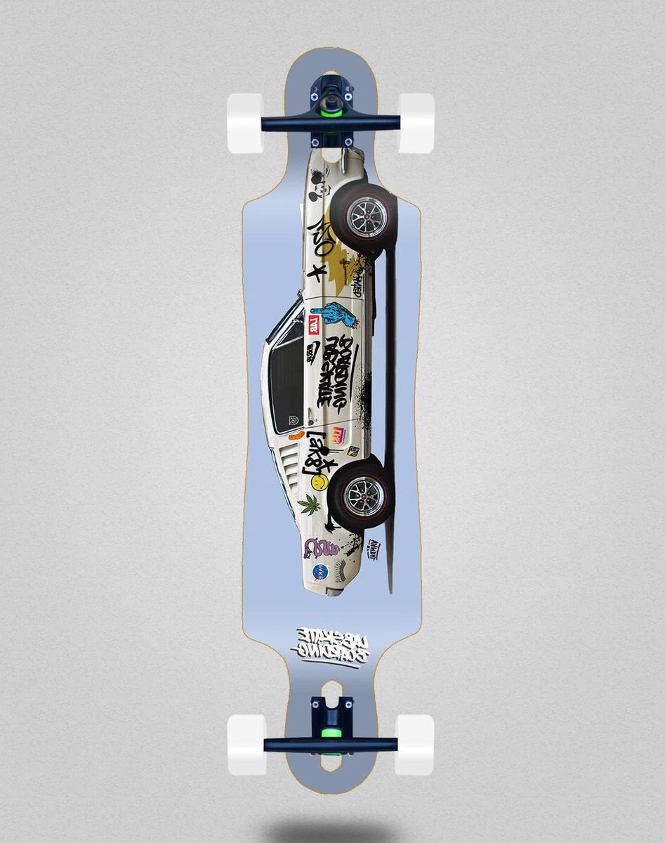 skateboard longboard compleet board cruisen stijlvol drop through deck 40x9 inch niet gespecificeerd