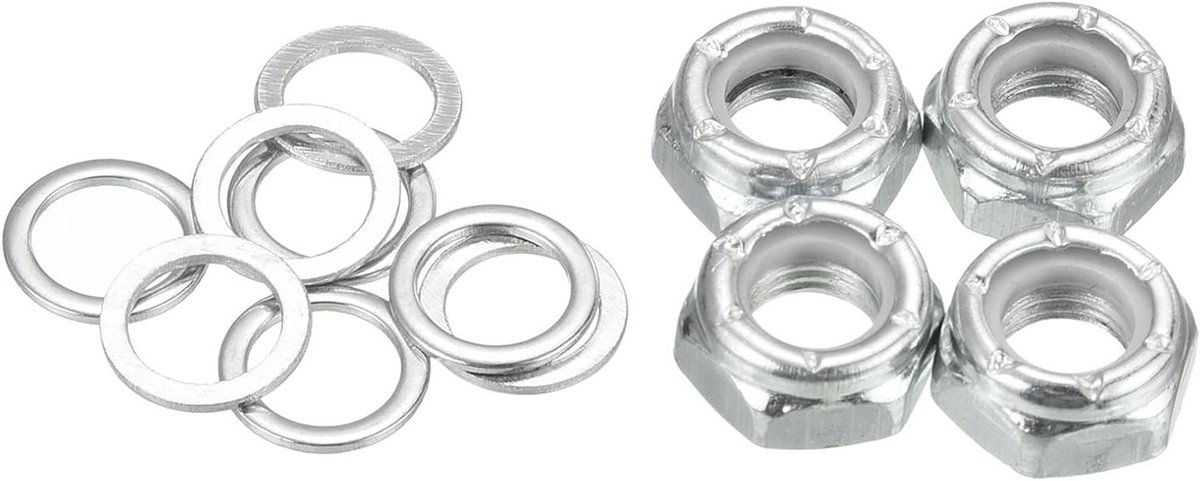 skateboard moeren set truck washers spacer skateboard reparatie standaard 5 16 maat