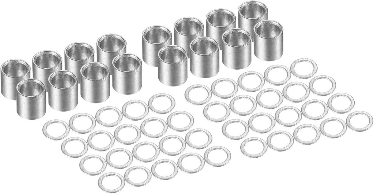 skateboard onderdelen set speed ring set soepel rijden verhoogt snelheid 56 stuks zilver