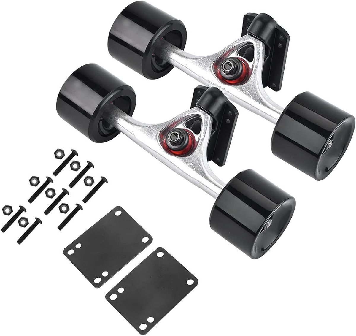 skateboard onderdelen set trucks wielen lagers skateboard reparatie abec 9 lagers 70 x 51 mm zwart