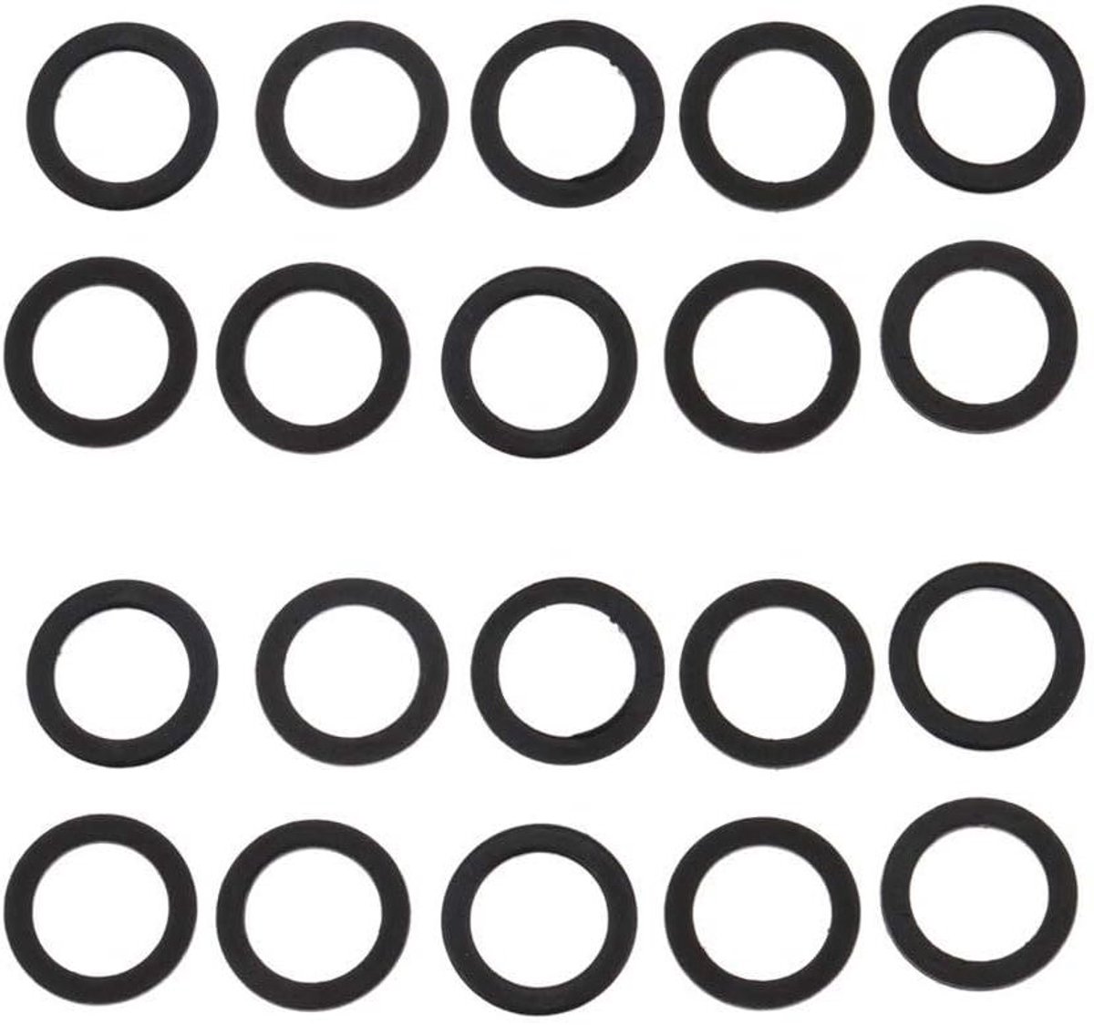 Skateboard Ringen - Speed Washers - Verbeteren Prestaties - Verhoogt Lagersnelheid - 20 Stuks - Zwart Skateonderdeel kopen online