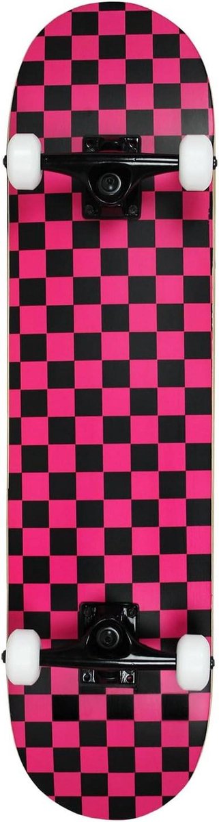 Skateboard - Skate board - Street skating - 7-laags esdoorn deck - 7.75 inch - Zwart / Roze Skateonderdeel kopen online