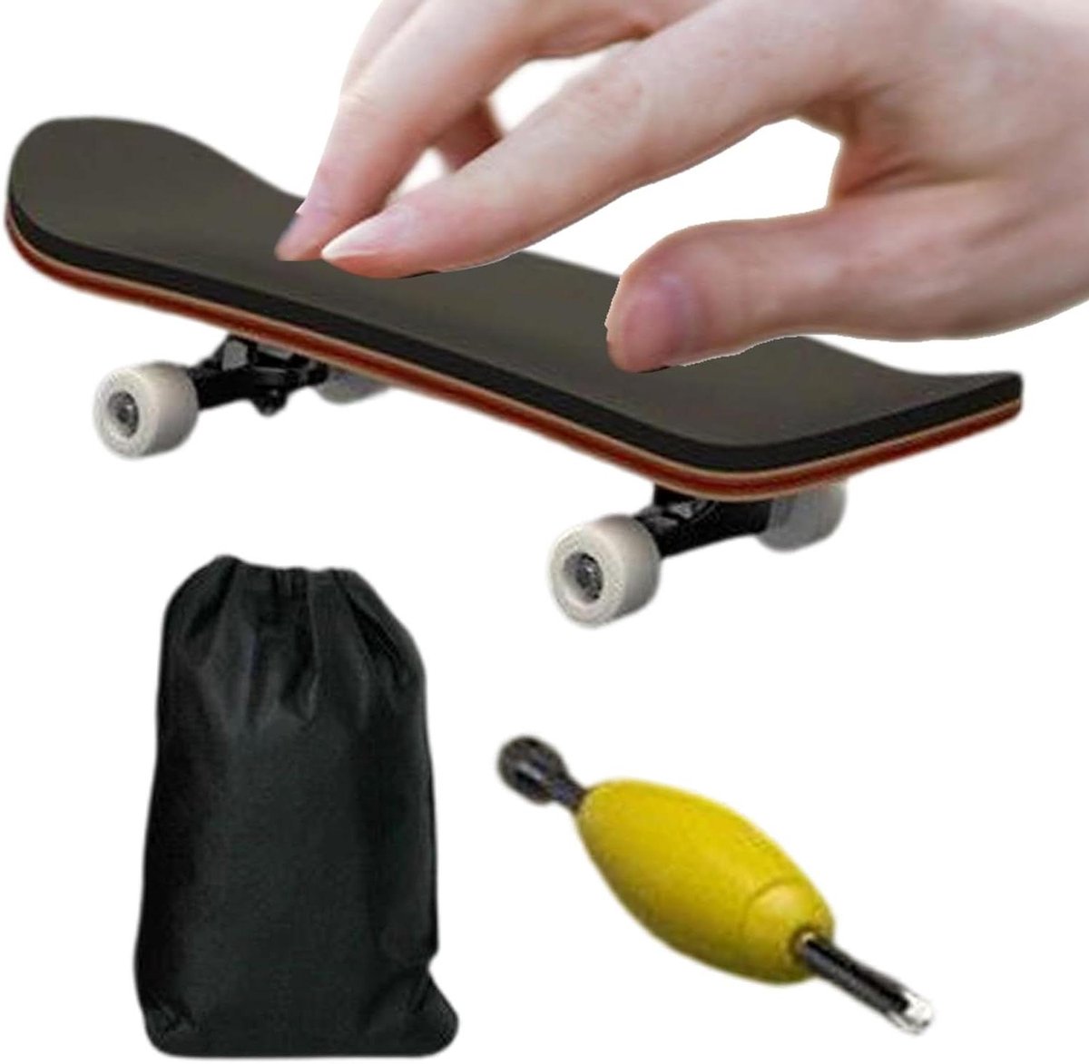 Skateboard Toys - draagbaar houten spel | toetsenborden met volledig gesloten kogellagers | professioneel mini-skateboard voor studenten, studenten, sportdecoratie, tafeldecoratie Skateonderdeel kopen online