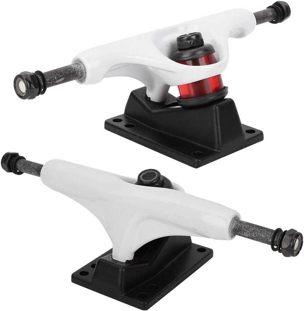 skateboard trucks longboard brug buitensporten premium aluminium 2 stuks wit