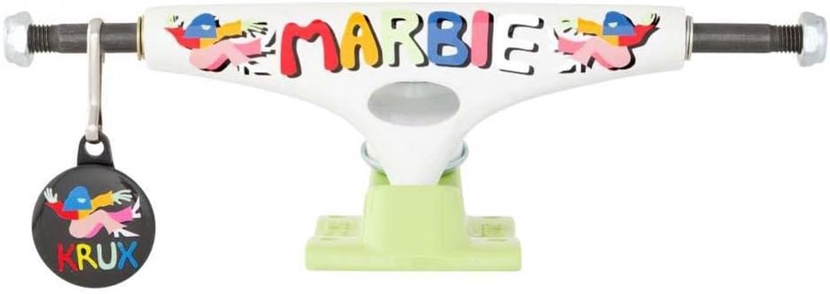 Skateboard Trucks - Onderstel Set - Street Skaten - Snellere Draaigeometrie - 8.25 inch - Wit Skateonderdeel kopen online