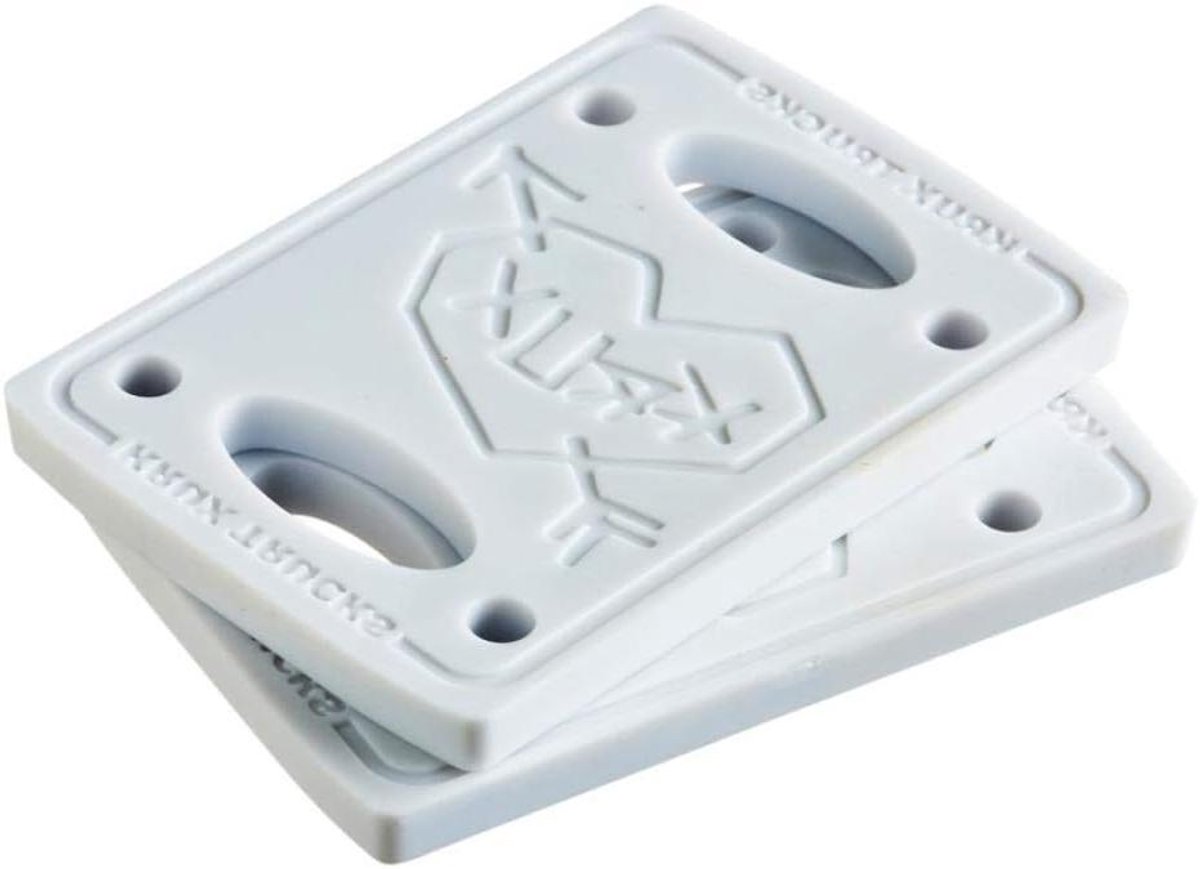 Skateboard Verhogers - Riser Pads - Voorkom Wielklemmen - Set van 3 - 1/8 Inch - Wit Skateonderdeel kopen online