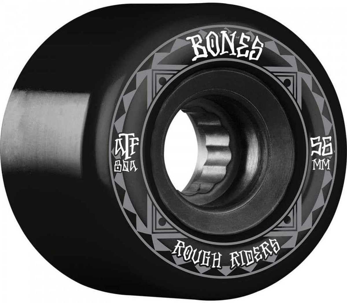 Skateboard Wielen - ATF Runners - All Terrain Rijden - Hoge Urethaan Kwaliteit - 56mm 80a - Zwart Skateonderdeel kopen online