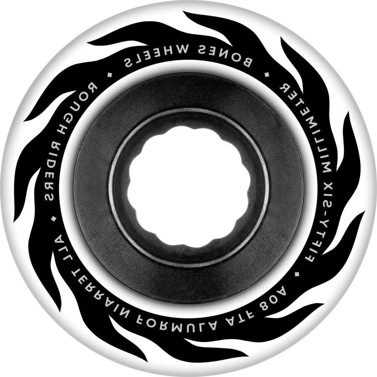 Skateboard Wielen - ATF Wielen - Ruig Terrein Rijden - Alle Terrein Formule - 56mm 80A - Wit Skateonderdeel kopen online