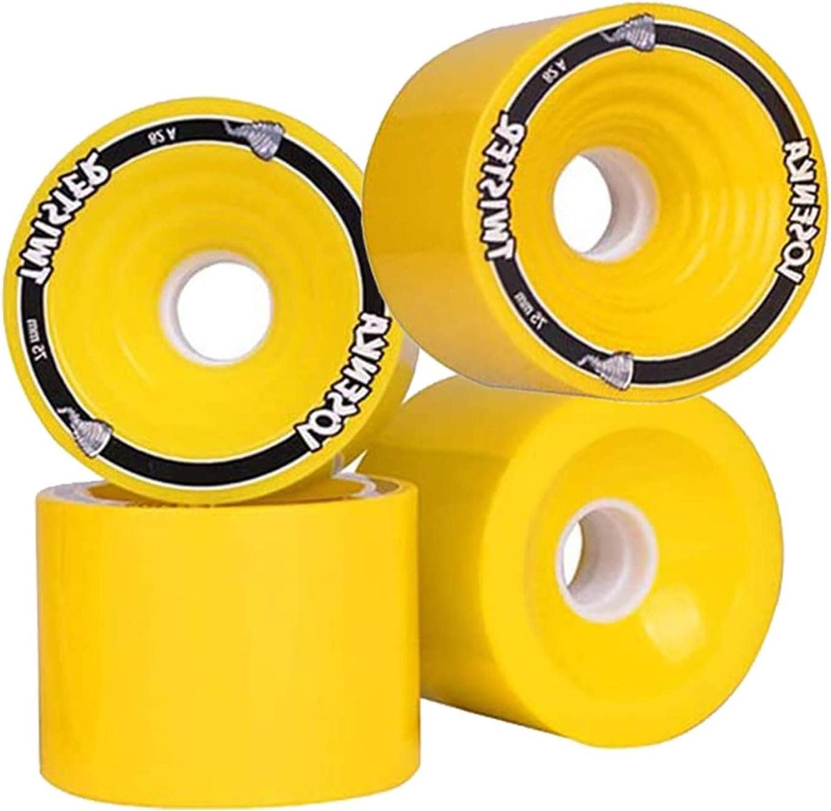Skateboard Wielen - Cruiser Longboard - Straat Rijden - Happy Thane Formule - 75x56mm 82A - Zwart Skateonderdeel kopen online