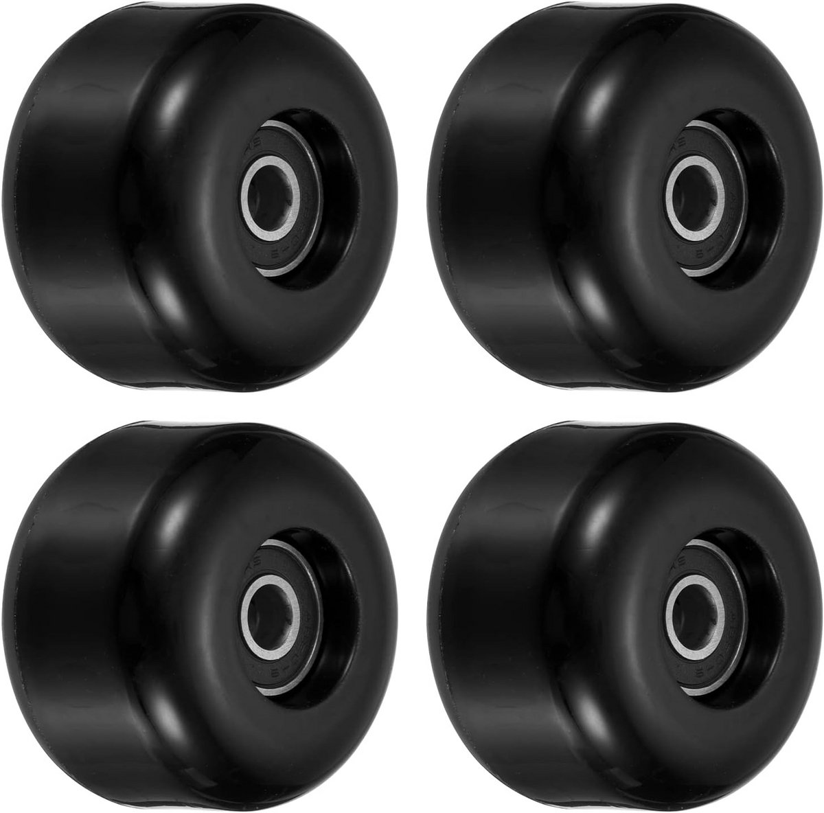 skateboard wielen cruiser onderdelen straat rijden met lagers abec 9 54mm 4 pack zwart