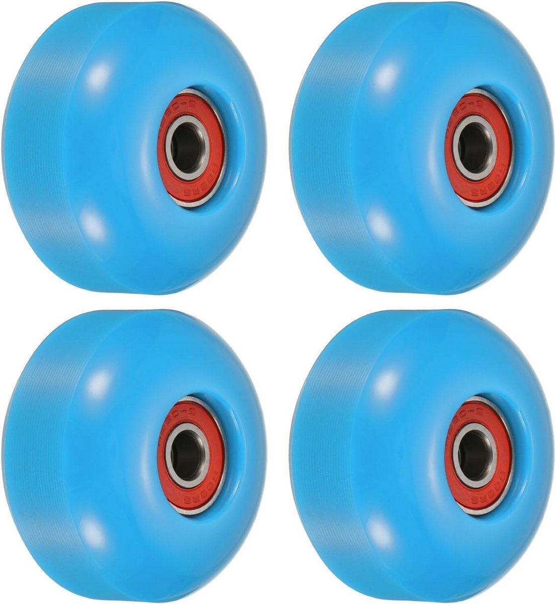 skateboard wielen cruiser onderdelen straat skaten met lagers abec 9 52mm 4 pack blauw rood