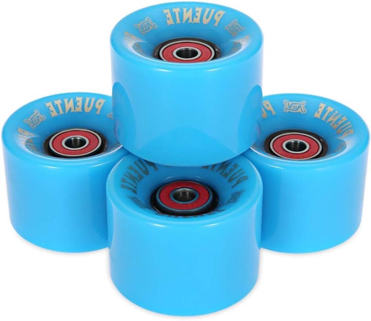 Skateboard Wielen - Cruiser Wielen - Outdoor Sport - Hoge Veerkracht - 60mm - Blauw Skateonderdeel kopen online