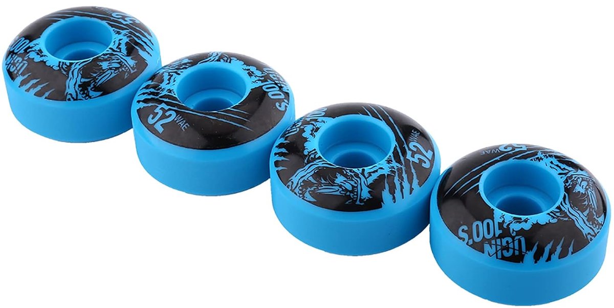 Skateboard Wielen - Cruiser Wielen - Straat Skaten - Hoge Veerkracht PU - 52x30 mm - Blauw Skateonderdeel kopen online