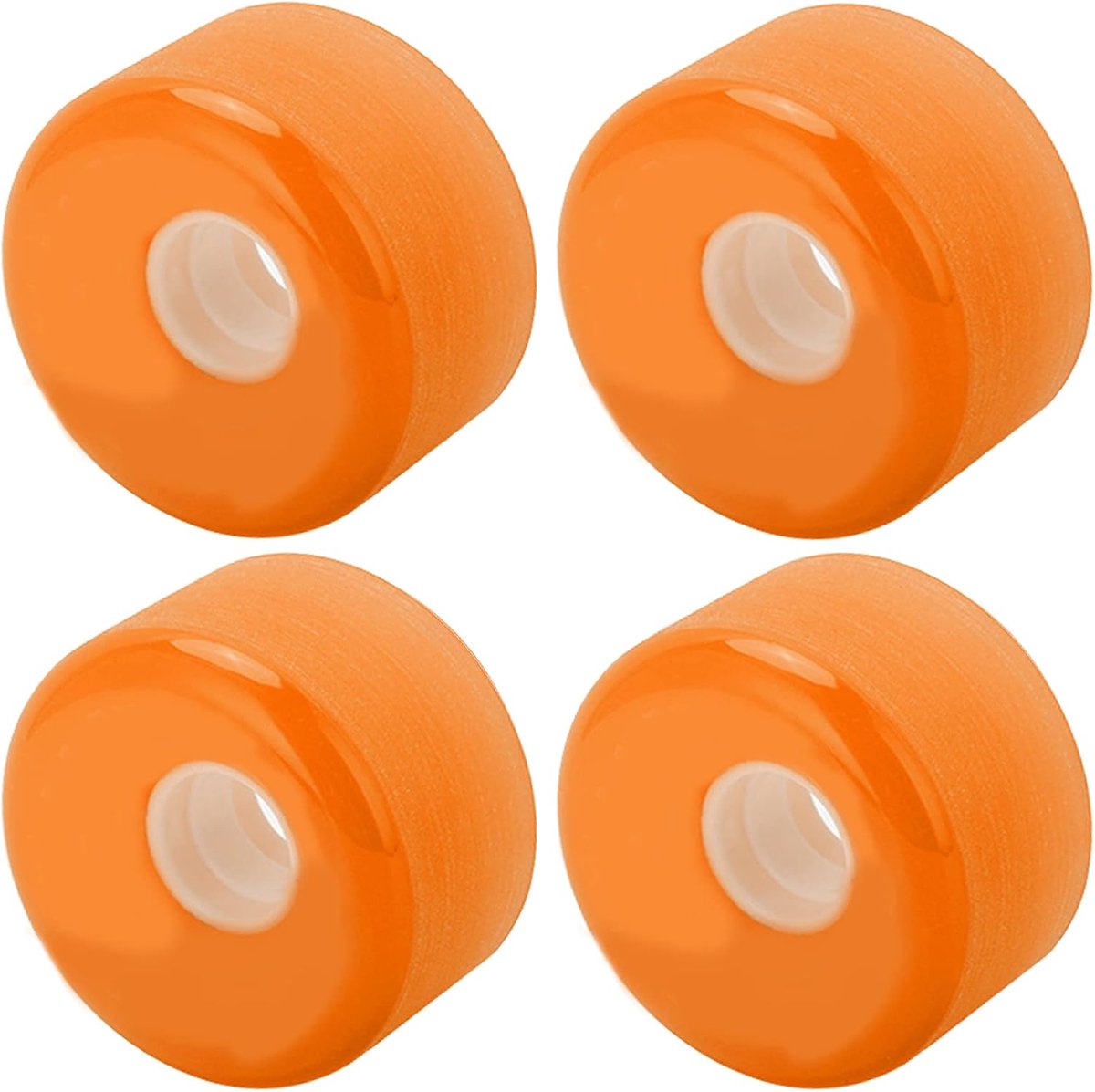 Skateboard Wielen - Longboard Cruiser - Soepel Rijden - Duurzaam PU Materiaal - 70x42mm 4 Stuks - Oranje Skateonderdeel kopen online