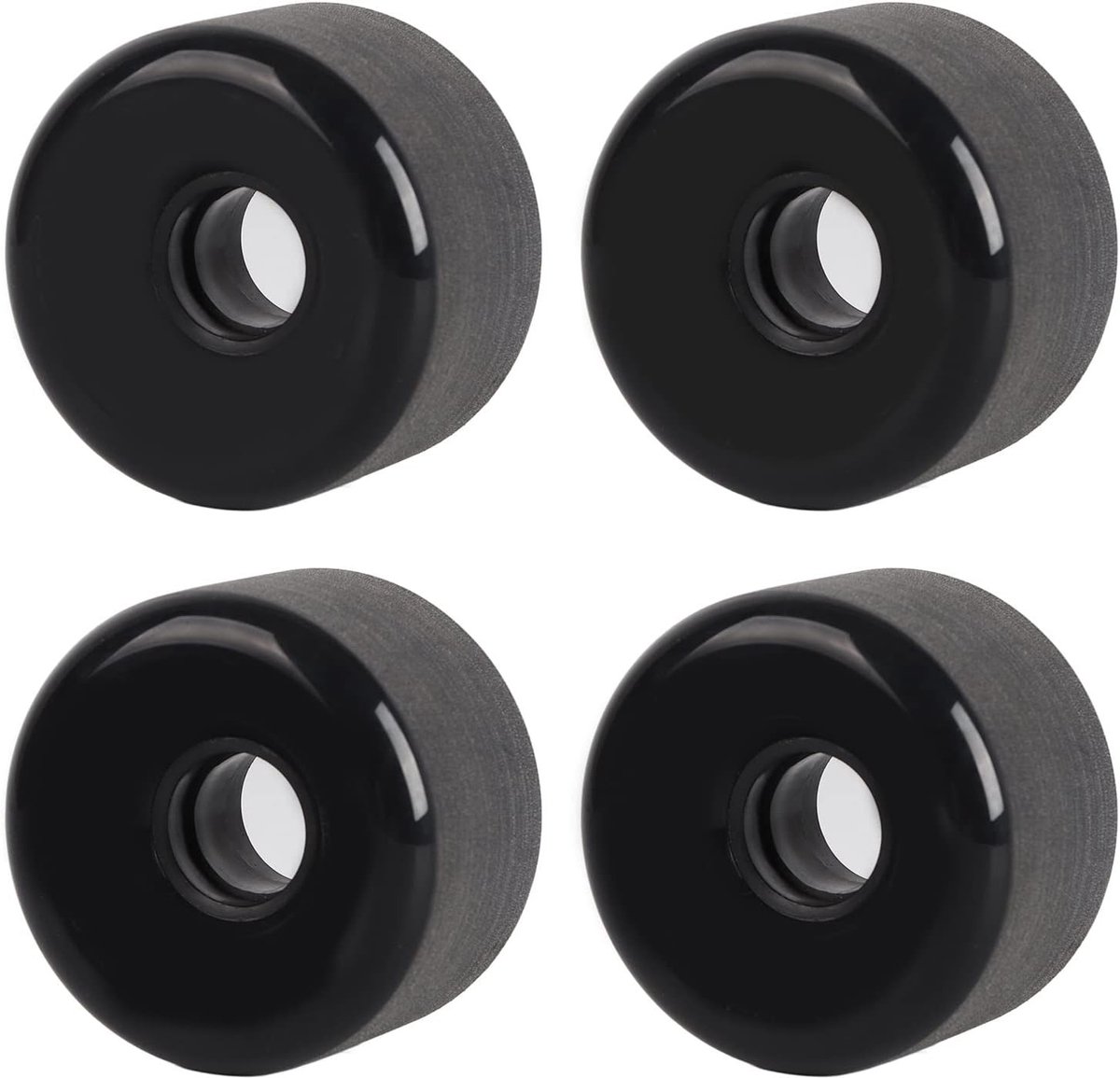 skateboard wielen longboard cruiser soepel rijden duurzaam pu materiaal 70x42mm zwart