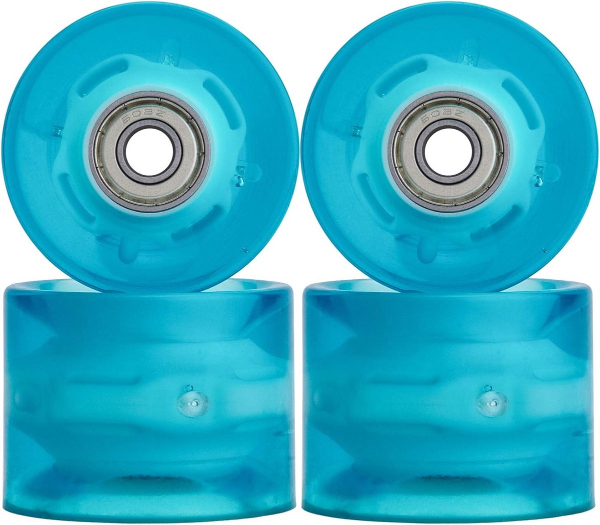 Skateboard Wielen - Longboard Cruiser - Straat Skaten - Met LED Verlichting - 60mm 78A - Blauw Skateonderdeel kopen online