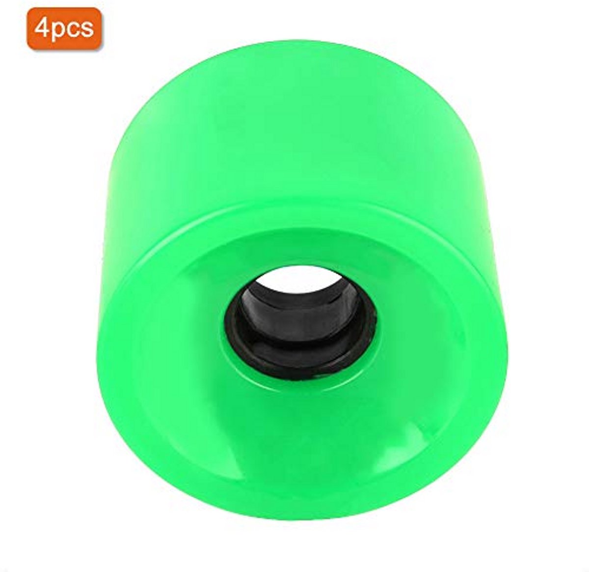 Skateboard wielen - Longboard set - Cruisen en glijden - Hoge grip - 70 x 51 mm - Groen Skateonderdeel kopen online