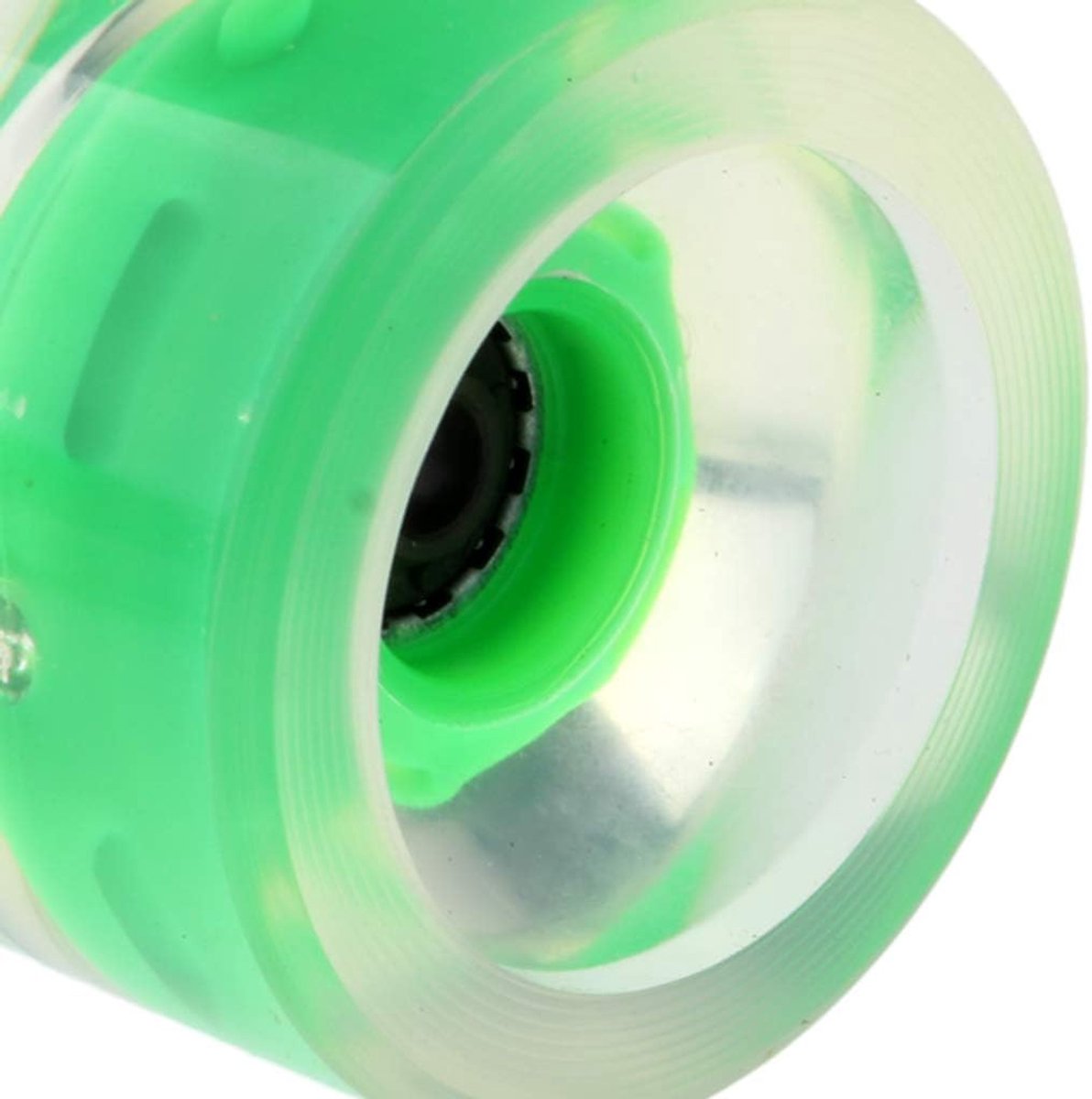 Skateboard Wielen - Longboard Wielen - Avond Rijden - Gloeien in Donker - 70mm Diameter - Groen Skateonderdeel kopen online