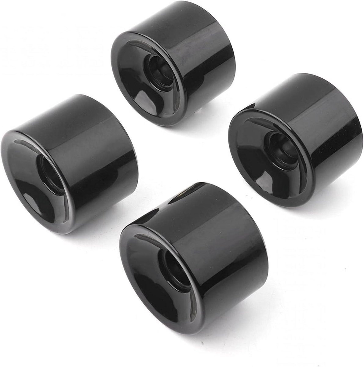 Skateboard Wielen - Longboard Wielen - Soepel Rijden - Hoge Kwaliteit PU - 70x51mm Set van 4 - Zwart Skateonderdeel kopen online