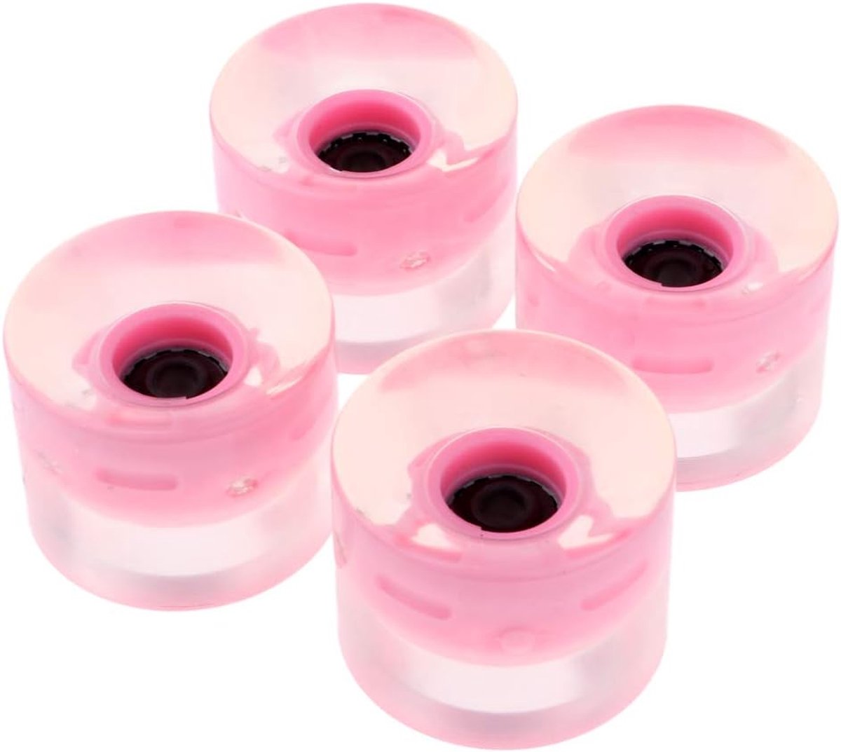 Skateboard Wielen - Longboard Wielen - Straat Rijden - Licht Op 's Nachts - 60mm 4 Stuks - Donkerblauw Skateonderdeel kopen online