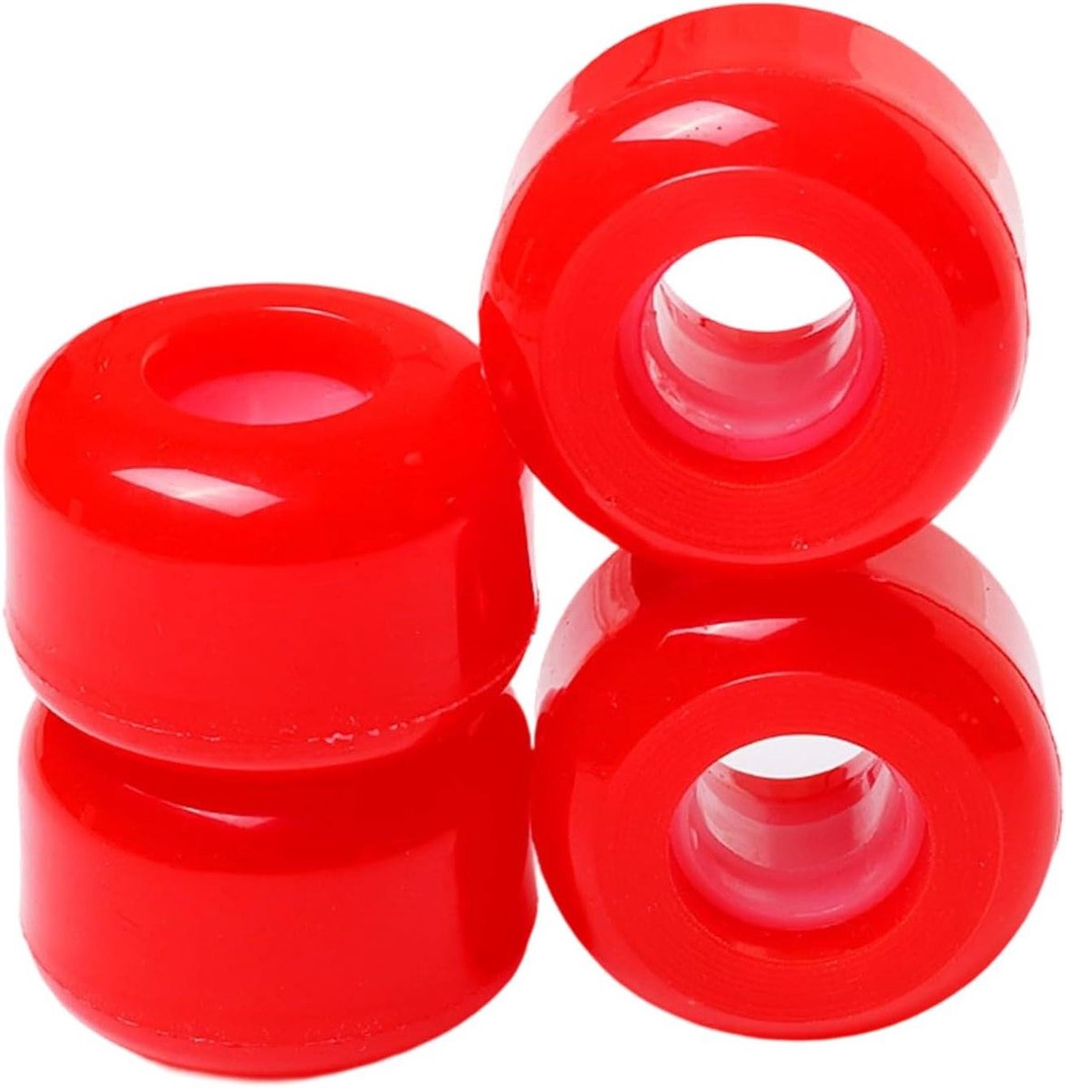 skateboard wielen longboard wielen straat skaten schokabsorberend polyurethaan 5 4 cm rood