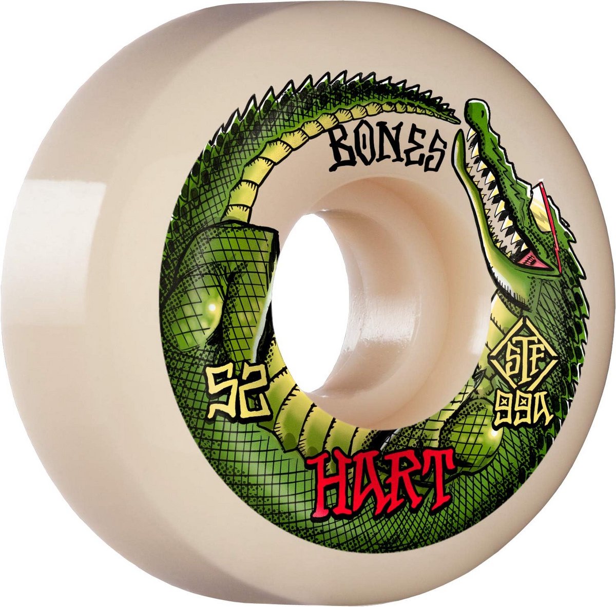 Skateboard Wielen - Onderdelen Set - Snel Rijden - Duurzaam Materiaal - 52 mm - Wit Skateonderdeel kopen online