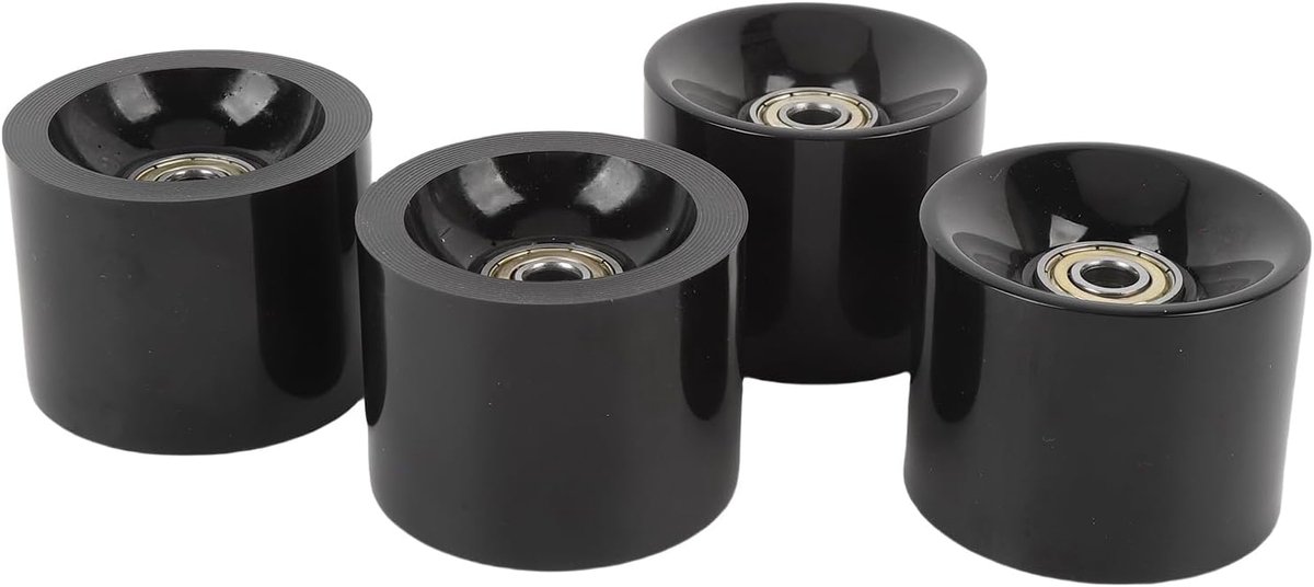 skateboard wielen polyurethaan wielen stads cruisen hoge elasticiteit 60x45 mm zwart