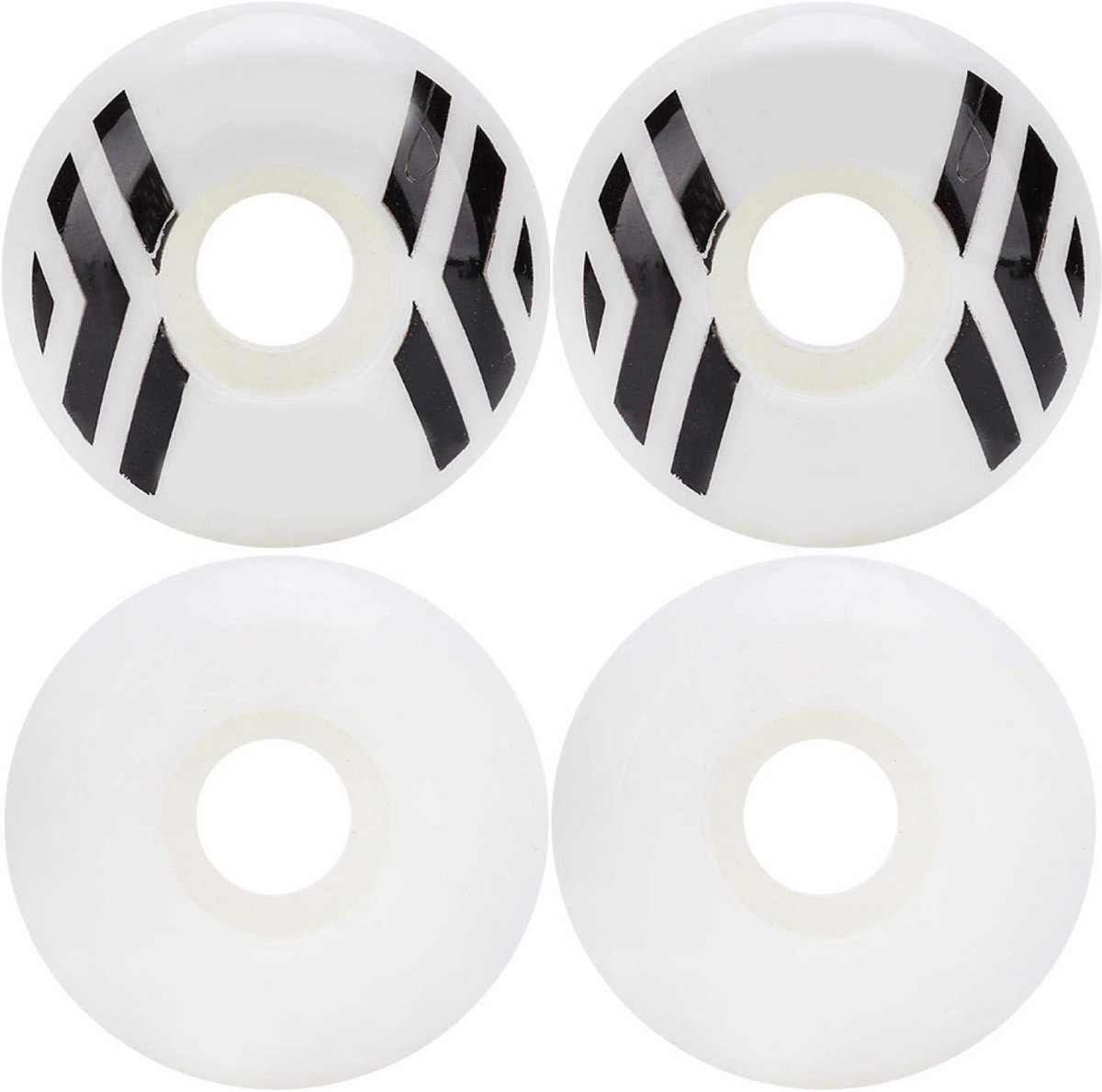 skateboard wielen roller wheels snel rijden hoge veerkracht 52x30mm wit