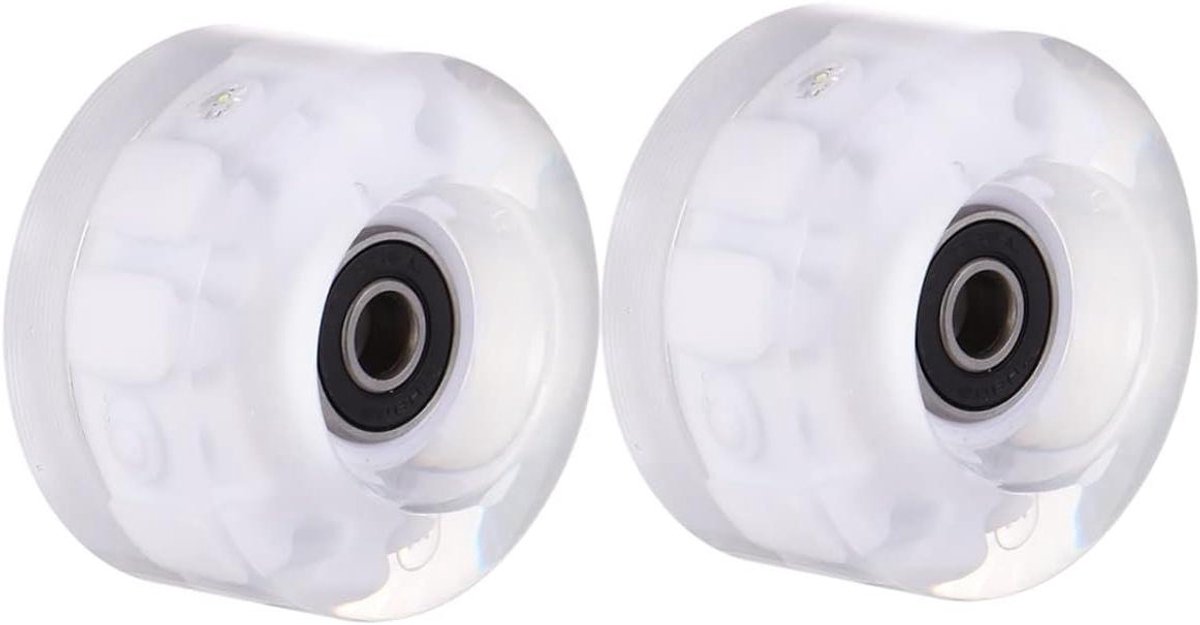 Skateboard Wielen - Roller Wielen - Skateboarden - LED Verlichting - 6x6x3cm - Kleurrijk Skateonderdeel kopen online