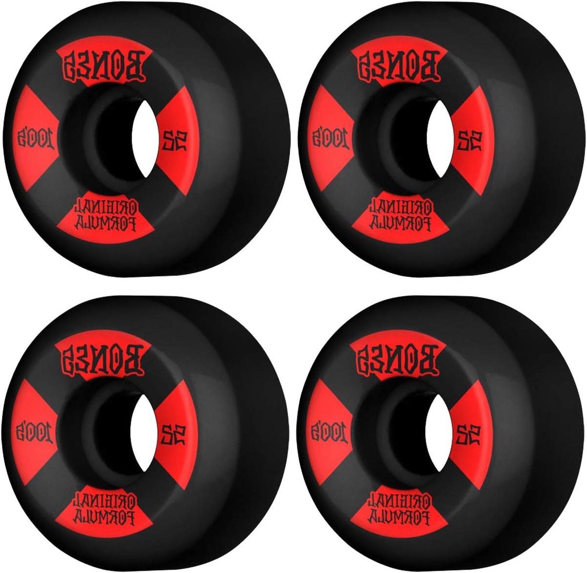 Skateboard Wielen - Set 4 - Street Cruising - Duurzaam Materiaal - 52mm - Zwart Skateonderdeel kopen online