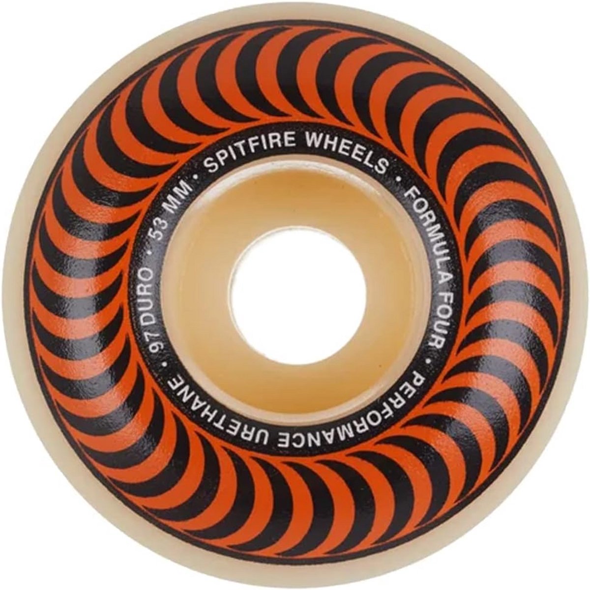 Skateboard Wielen - Set van vier - Skateboarden Buiten - Klassieke Vorm - 53 mm Diameter - Natuurlijk Skateonderdeel kopen online