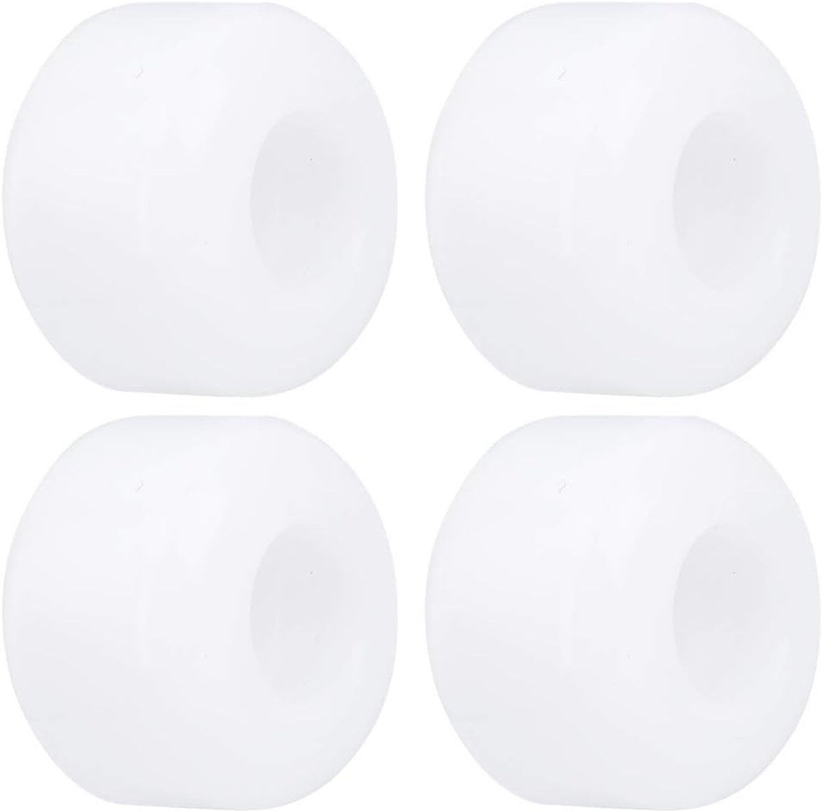 Skateboard Wielen Set - Vervangende Wielen - Soepel Rijden - Hoge Elasticiteit PU - 54mm Diameter - Wit Skateonderdeel kopen online