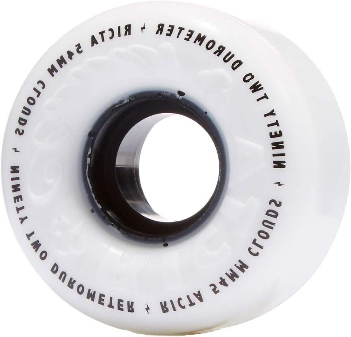 skateboard wielen skate wielen set ruig terrein skaten zachte urethaan formule 54 mm 92a wit blauw