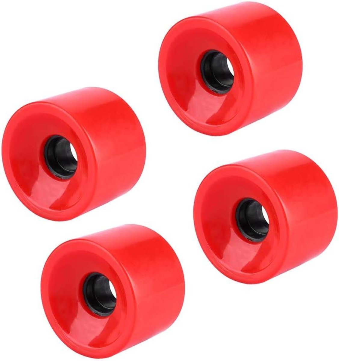 Skateboard Wielen - Skateboel Wielen Longboard - Skateboarden - Zeer Elastisch PU Materiaal - 70 mm - Rood Skateonderdeel kopen online