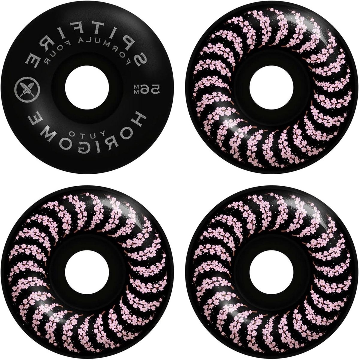 skateboard wielen skateonderdelen set straat skaten duurzaam urethaan 56mm 99a zwart