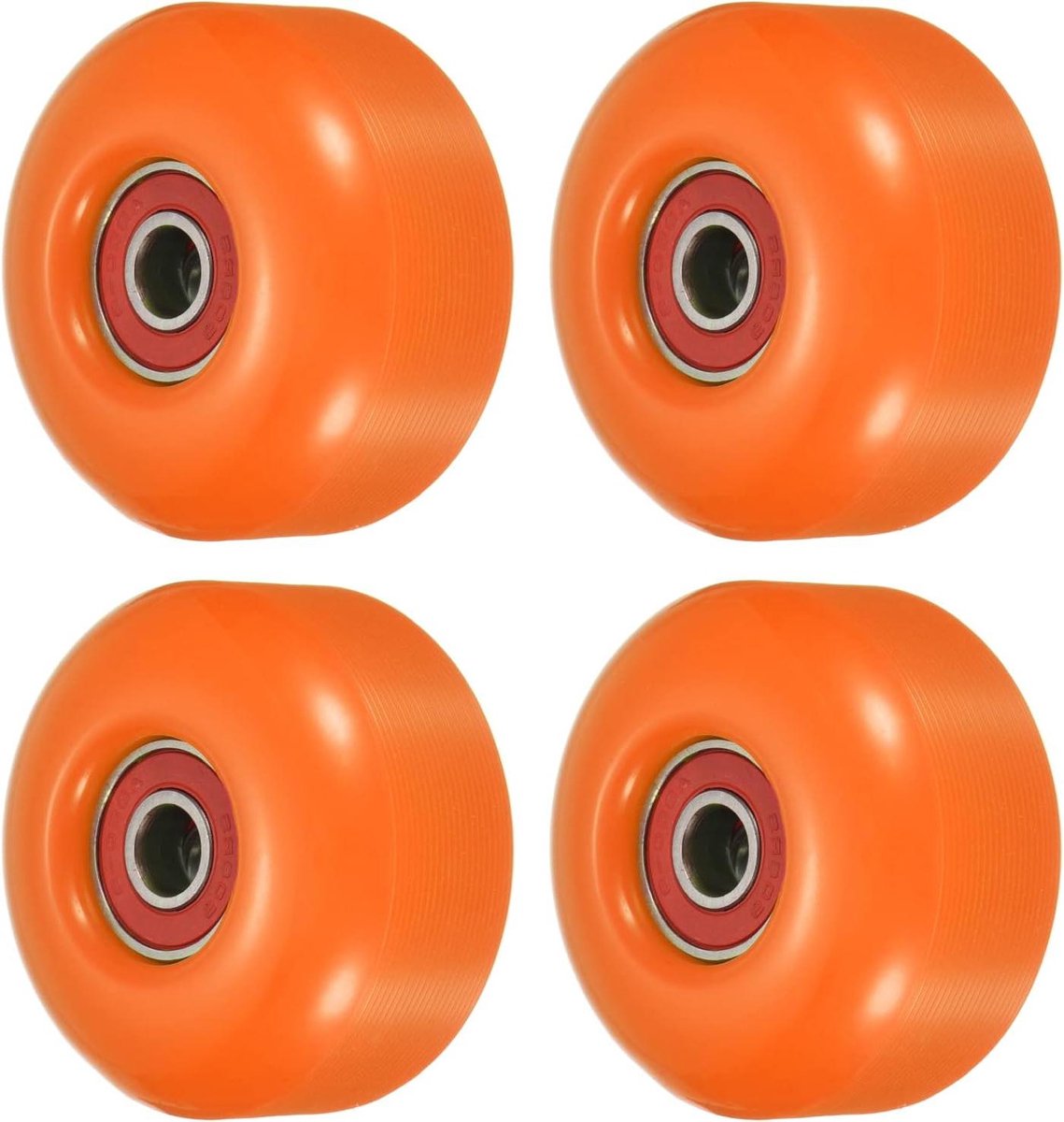 Skateboard Wielen - Straat Wielen - Skateboard Onderhoud - Met Lagers ABEC-9 - 52mm Diameter - Oranje Rood Skateonderdeel kopen online