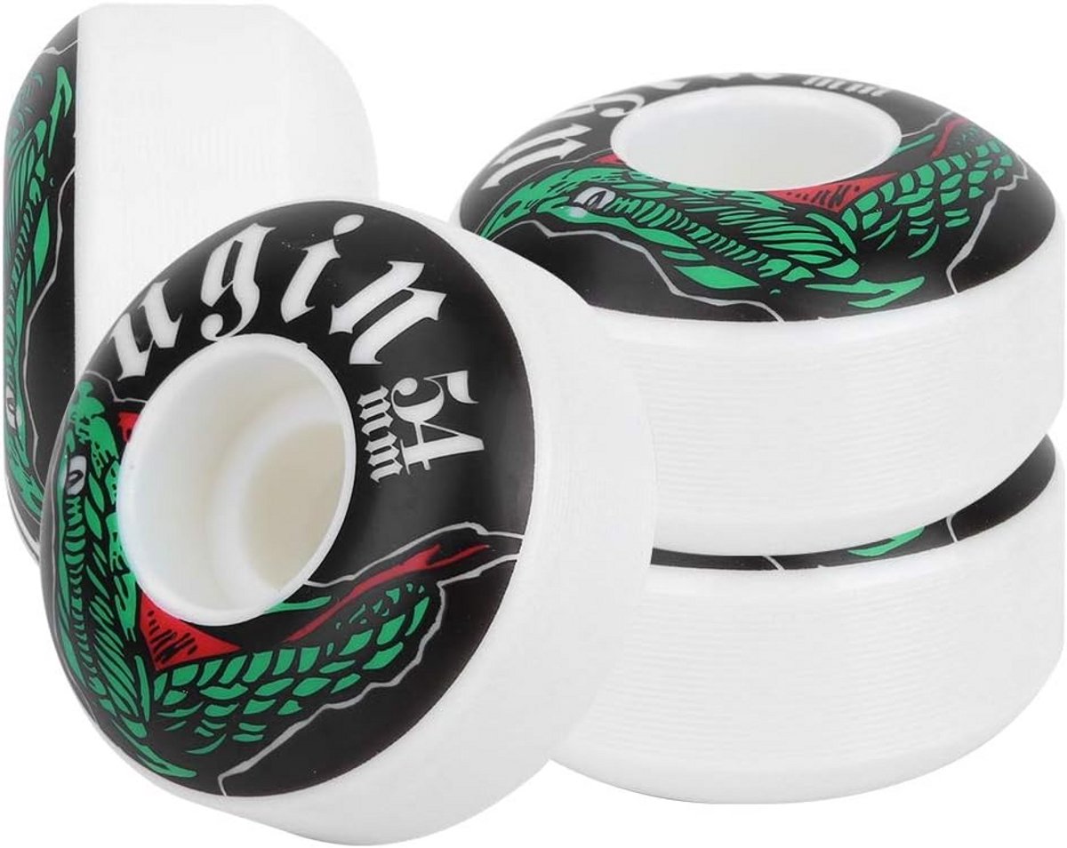 skateboard wielen straat wielen soepel rijden hoge elasticiteit 54 x 32 mm zwart