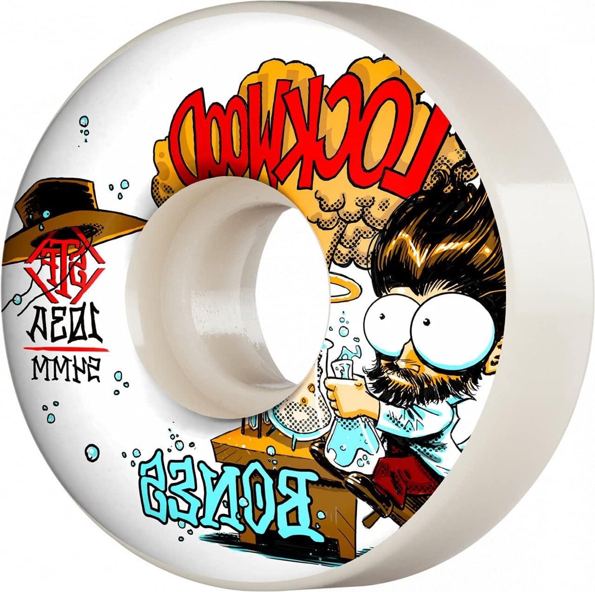 Skateboard Wielen - Street Wielen - Straat Skaten - Street Tech Formule - 54mm - Wit Skateonderdeel kopen online