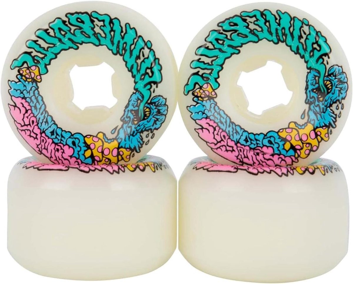 skateboard wielen wielen set skateboarden asymmetrische vorm 54mm 97a wit
