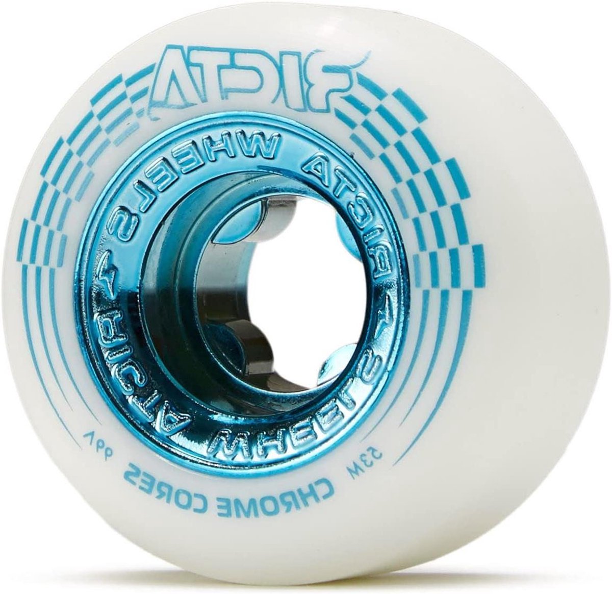 skateboard wielen wielset skateboard skateboarden chrome core 53mm wit teal